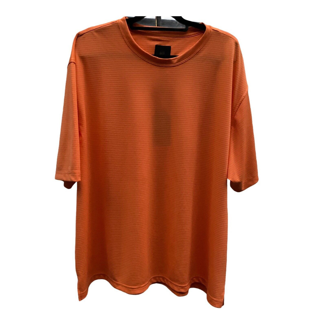 F/X Fusion Men's T-Shirt Size 2X Short Sleeve Crew Neck Pullover Orange Regular
